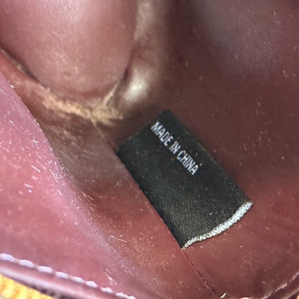 Dagne dover Elegant Burgundy Leather Clutch - Picture 9 of 11